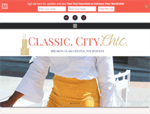 Tablet Screenshot of classiccitychic.com